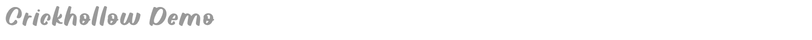 Crickhollow font preview